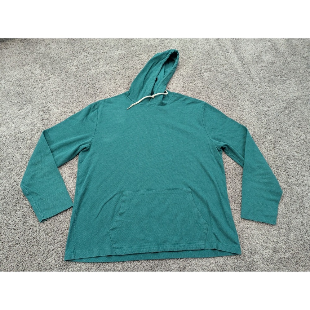 Gap Pullover Mens Extra Large Sweatshirt Hoodie Green Drawstring Pockets